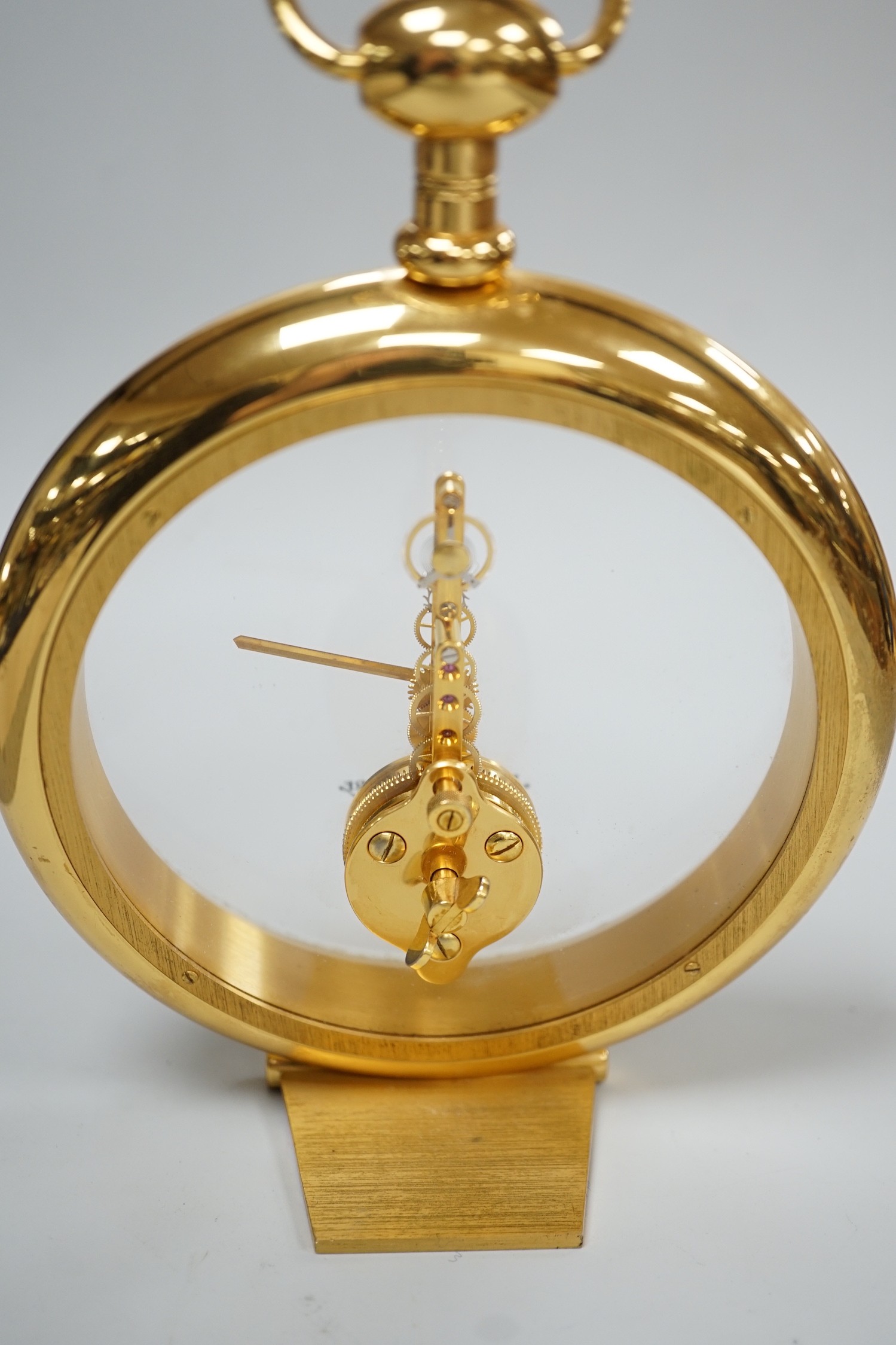 A Jaeger le Coultre inline timepiece, 19cm tall